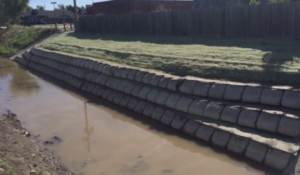 Riverbank Erosion Protection with TrapBag